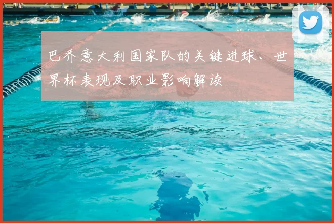 巴乔意大利国家队的关键进球、世界杯表现及职业影响解读